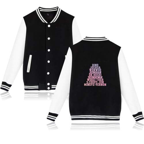 NCTCITY Baseball Jacke Bedrucken Pullover Langarm Streetwear Sweatshirts Loose Bequeme Warme Hip Hop Sweater Tops von NCTCITY