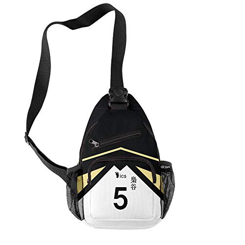 NCTCITY Damen Herren Brusttasche Schleuder Rucksack Umhängetasche Schultertasche Tasche Sporttasche Anime 3D-Druck Canvas Crossbody Bag für Reisen Wandern Camping von NCTCITY