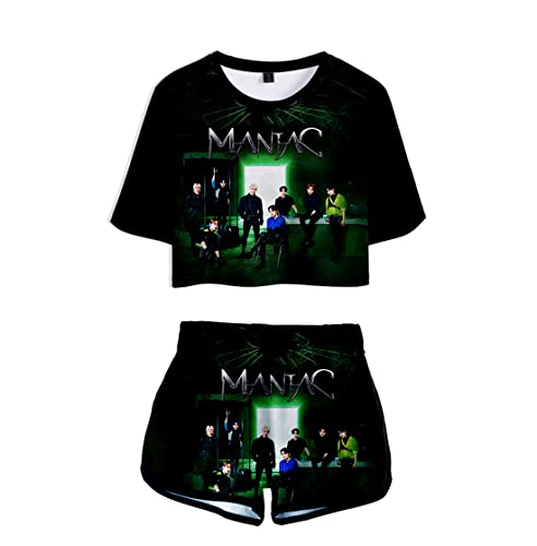 NCTCITY Damen T-Shirts und Hosen Set Stray Kids Shorts Sommer Crop Tops Anzug MAXIDENT 3D Drucken Hip Hop Sexy Oberteile Sport Hemd Kurze Hose Set BangChan Changbin Hyunjin Felix Seungmin Jeongin NCTCITY Damen T-Shirts und Hosen Set Stray Kids Shorts Sommer Crop Tops Anzug MAXIDENT 3D Drucken Hip Hop Sexy Oberteile Sport Hemd Kurze Hose Set BangChan Changbin Hyunjin Felix Seungmin Jeongin von NCTCITY