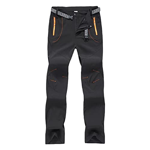 NCTCITY Damen Wanderhose Wasserdicht Atmungsaktiv Softshellhose Thermohose Gefütterte Outdoorhose Winddicht Gefüttert Skihose Warm Verdickte Snowboardhose Winter Trekkinghose Funktionshose von NCTCITY