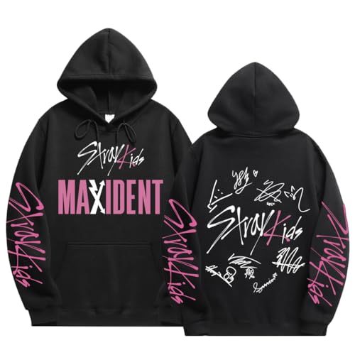 NCTCITY Herren Damen Kapuzenpullover Freizeit Hoodie Sweatshirt KPOP Stray Kids MAXIDENT Streetwear Sweater Langarm Tops SKZ BangChan Lee Know Changbin Hyunjin Han Felix Seungmin I.N von NCTCITY
