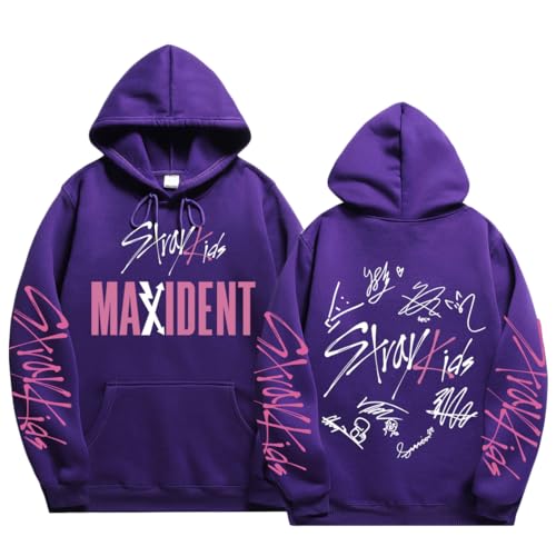 NCTCITY Herren Damen Kapuzenpullover Freizeit Hoodie Sweatshirt KPOP Stray Kids MAXIDENT Streetwear Sweater Langarm Tops SKZ BangChan Lee Know Changbin Hyunjin Han Felix Seungmin I.N von NCTCITY