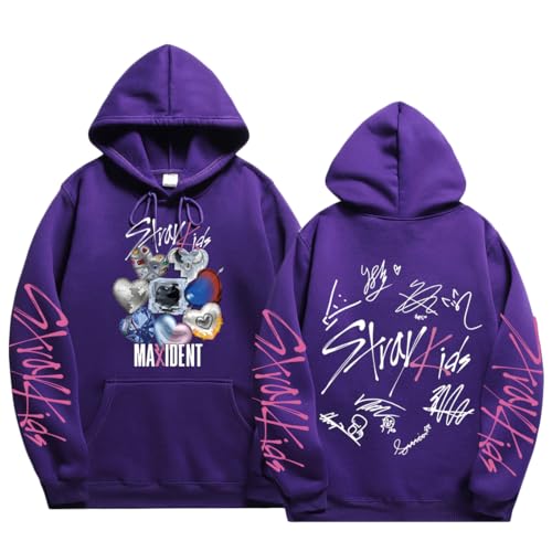 NCTCITY Herren Damen Kapuzenpullover Freizeit Hoodie Sweatshirt KPOP Stray Kids MAXIDENT Streetwear Sweater Langarm Tops SKZ BangChan Lee Know Changbin Hyunjin Han Felix Seungmin I.N von NCTCITY