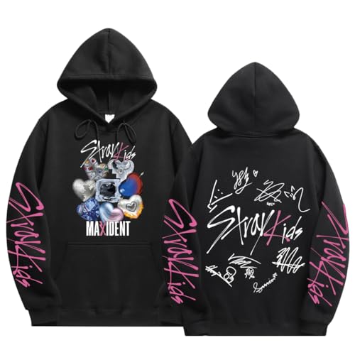 NCTCITY Herren Damen Kapuzenpullover Freizeit Hoodie Sweatshirt KPOP Stray Kids MAXIDENT Streetwear Sweater Langarm Tops SKZ BangChan Lee Know Changbin Hyunjin Han Felix Seungmin I.N von NCTCITY