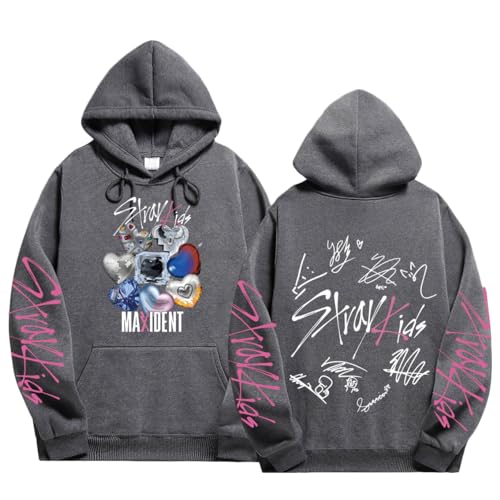 NCTCITY Herren Damen Kapuzenpullover Freizeit Hoodie Sweatshirt KPOP Stray Kids MAXIDENT Streetwear Sweater Langarm Tops SKZ BangChan Lee Know Changbin Hyunjin Han Felix Seungmin I.N von NCTCITY