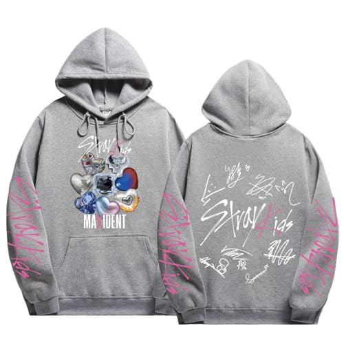 NCTCITY Herren Damen Kapuzenpullover Freizeit Hoodie Sweatshirt KPOP Stray Kids MAXIDENT Streetwear Sweater Langarm Tops SKZ BangChan Lee Know Changbin Hyunjin Han Felix Seungmin I.N von NCTCITY