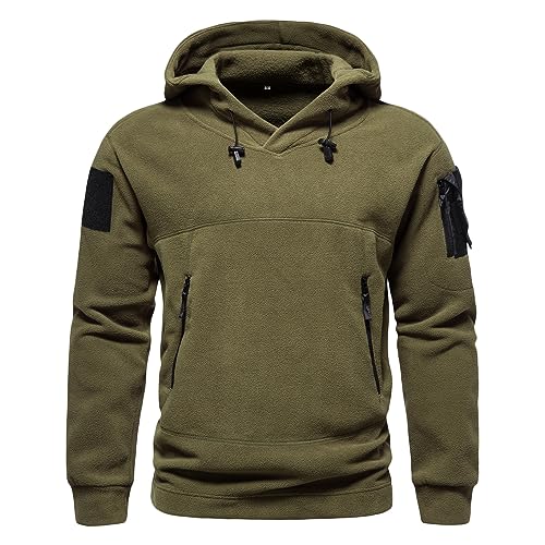 NCTCITY Herren Kapuzenpullover Military Outdoor Winddichte Fleece Warm Army Combat Sweatshirt Tactical Armee Hoodie Freizeit Athletic Sport Pullover Tops von NCTCITY