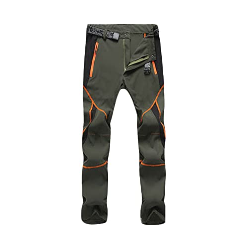 NCTCITY Herren Wanderhose Schnell Trocknende Outdoorhose Wasserdicht Atmungsaktiv Softshellhose Funktionshose Sommer Leicht Winddicht Trekkinghose Freizeit Camping Kletterhose von NCTCITY