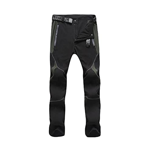 NCTCITY Herren Wanderhose Schnell Trocknende Outdoorhose Wasserdicht Atmungsaktiv Softshellhose Funktionshose Sommer Leicht Winddicht Trekkinghose Freizeit Camping Kletterhose von NCTCITY