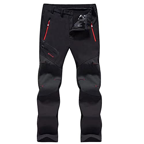 NCTCITY Herren Wanderhose Sommer Leicht Trekkinghose Atmungsaktiv Wasserdicht Softshellhose Dünn Outdoorhose Winddicht Funktionshose Schnell Trockend Freizeithosen von NCTCITY