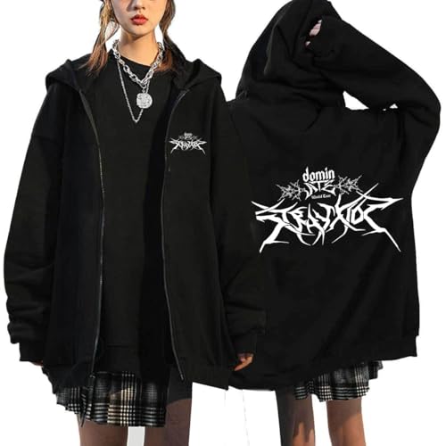 NCTCITY Kapuzenjacke Stray Kids ATE Y2K E-Girl Zip Up Hoodies Freizeit Streetwear Sweater Langarm Top Harajuku Jacke Sweatshirt BangChan Lee Know Changbin Hyunjin Han Felix Seungmin I.N von NCTCITY