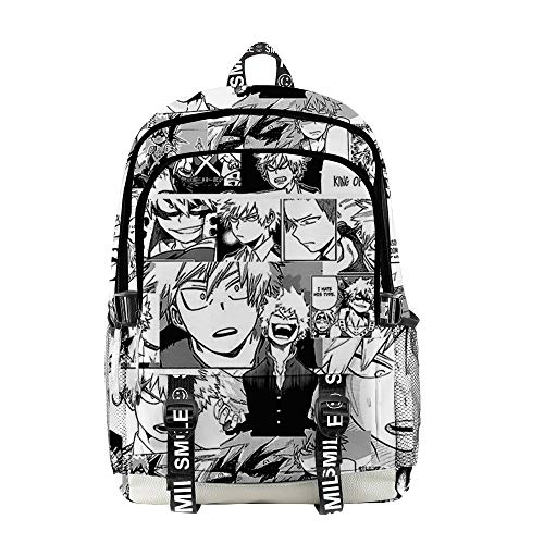 NCTCITY My Hero Academia Rucksack Student Daypack Schultasche Anime 3D-Druck Geschenkwaren Laptoptasche Bookbag Reise Schule Für Männer Frauen Jugendliche von NCTCITY