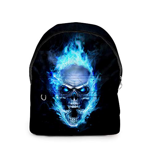 NCTCITY Rucksack Student Daypack Schultasche Totenkopf 3D Druck Geschenkwaren Laptoptasche Bookbag Reise Schule Für Männer Frauen Jungen Mädchen von NCTCITY