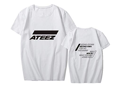 NCTCITY T-Shirt Sommer Unisex Baumwolle Beiläufige Lose Bedrucktes T Tops Rundhals Kurzarm T-Shirts HONGJOONG SEONGHWA Yunho YEOSANG SAN MINGI WOOYOUNG JONGHO von NCTCITY