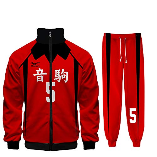 NCTCITY Trainingsanzug 2 Stück Bekleidungsset Sweatjacke Mit Zip + Lange Hose Sportanzug Anime Sweatshirts Top Jogginganzug von NCTCITY