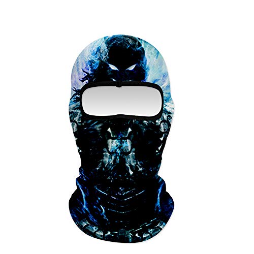 NCTCITY Winddicht Sturmhauben Totenkopf 3D Multifunktional Skihaube Schädel Bedrucktes Halstuch Herren Damen Balaclava Winddichte Warme für Outdoor Sport Fahrrad Radfahren Skifahren Snowboarden von NCTCITY