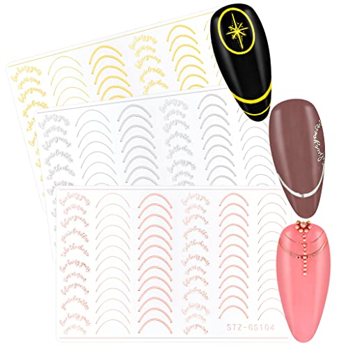 Nailart Sticker French Line Set von ND24 NailDesign