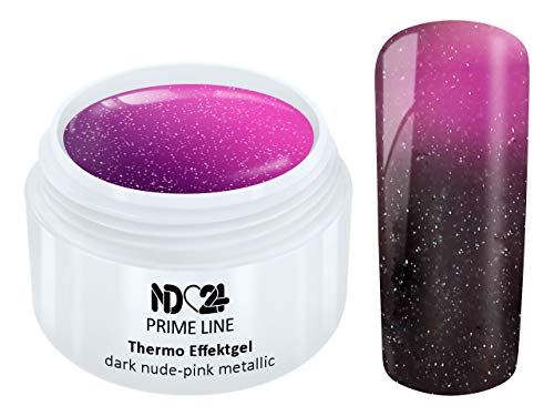 Prime Line - Thermo Color Uv Led Gel Dark Nude-Pink - Made in Germany - 5ml von ND24 NailDesign