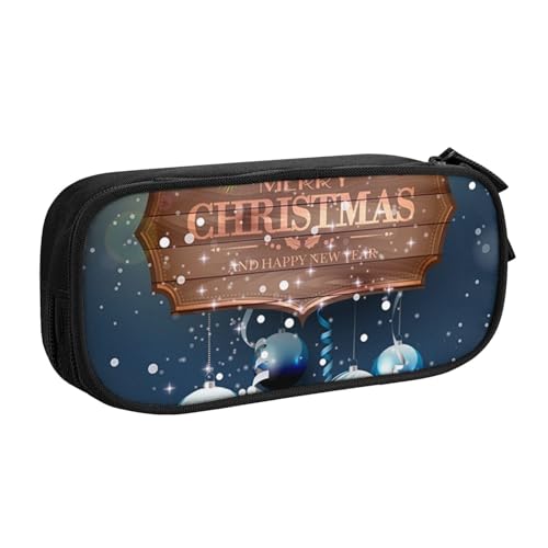 NDDCEDEW Lustiges Federmäppchen Weihnachtskugeln Bedruckte Große Kapazität Federmäppchen Schüler Federmäppchen Niedlich Federmäppchen für Mädchen und Jungen Teenager Schule Federmäppchen Schwarz Blau NDDCEDEW Lustiges Federmäppchen Weihnachtskugeln Bedruckte Große Kapazität Federmäppchen Schüler Federmäppchen Niedlich Federmäppchen für Mädchen und Jungen Teenager Schule Federmäppchen Schwarz Blau von NDDCEDEW
