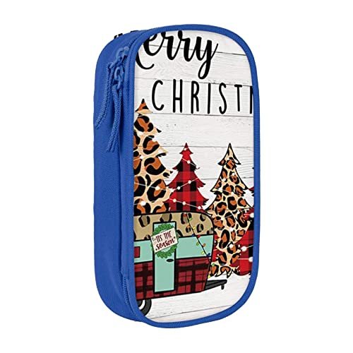 NDDCEDEW Niedliches Federmäppchen Frohe Weihnachten Druck Große Kapazität Federmäppchen Reißverschluss Federmäppchen Schüler Federmäppchen Niedlich Federmäppchen für Mädchen und Jungen Teenager Schule von NDDCEDEW