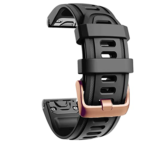 NDJQY 20 mm Armband für Garmin Descent MK2S Fenix 6S 6SPro 5S Plus D2 Delta, rotgoldene Schnalle, Schnellverschluss, Armbandzubehör, 20mm D2 Delta S, Achat von NDJQY