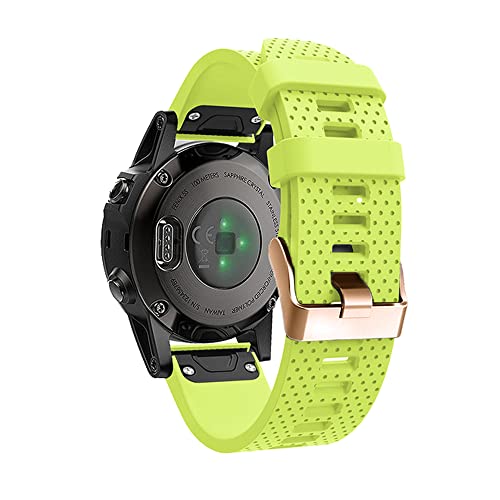 NDJQY 20 mm Armband für Garmin Descent MK2S Fenix 6S 6SPro 5S Plus D2 Delta, rotgoldene Schnalle, Schnellverschluss, Armbandzubehör, 20mm D2 Delta S, Achat von NDJQY