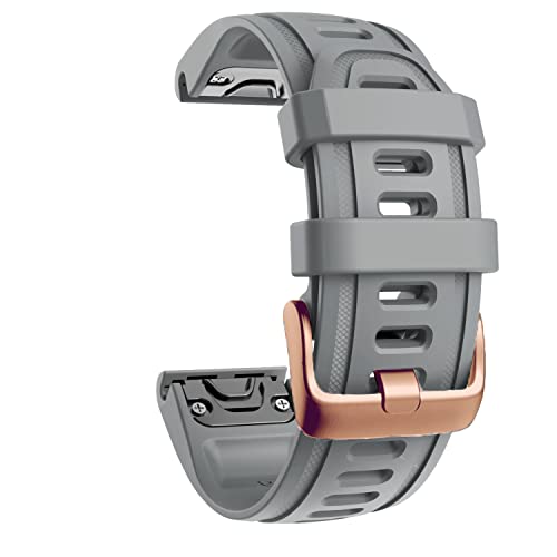 NDJQY 20 mm Armband für Garmin Descent MK2S Fenix 6S 6SPro 5S Plus D2 Delta, rotgoldene Schnalle, Schnellverschluss, Armbandzubehör, 20mm D2 Delta S, Achat von NDJQY