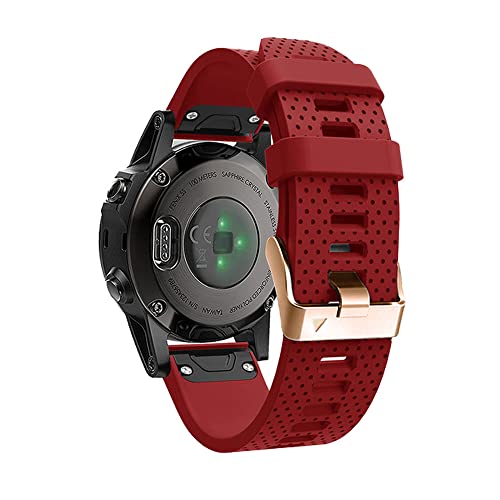 NDJQY 20 mm Uhrenarmband für Fenix 6S 5S Smartwatch, Silikonband für Garmin Fenix 5X 5 Plus 6X 6 Pro Schnellverschluss-Armband Correa, 20mm Fenix 6SPro, Achat von NDJQY