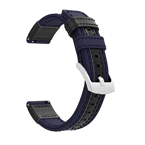 NDJQY Armband für Garmin Forerunner 245 158 645 745, Nylon, Schnellverschluss, für Vivoactive 3 4/HR/Venu SQ Correa, 20 mm, 22 mm, For Forerunner 645 245, Achat von NDJQY