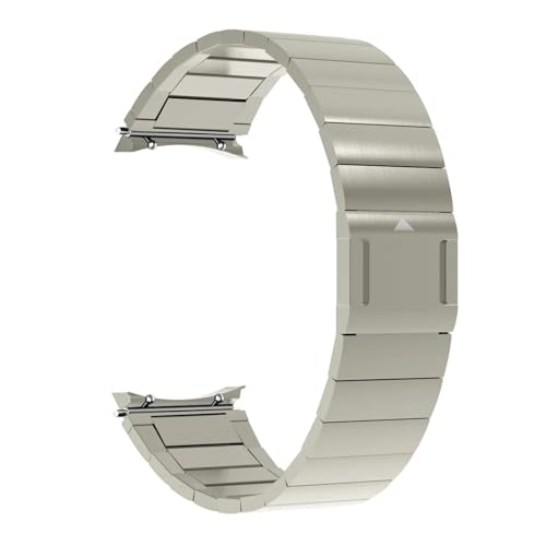NDJQY Keine Löcher Metall Magnetband für Samsung Galaxy Watch6 44mm 40mm Quick Release Link Armband für Galaxy Watch 6Classic 43MM 47MM Uhrenarmbänder, Watch 6 Classic 47MM, agate von NDJQY