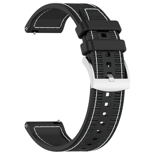 NDJQY Offizielles 22 mm Nylon-Armband für Huawei Watch GT 5, 4, 46 mm, Watch 4, 5 Pro, GT 3, 2 Pro, 46 mm, Sportarmband aus Verbundsilikon, 22 mm, Achat von NDJQY