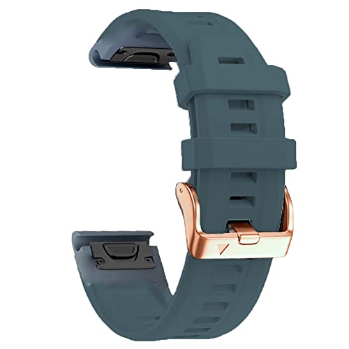 NDJQY Uhrenarmband für Garmin Fenix 7S 6S 6SPro 5S 5SPlus, 20 mm, Silikon, Rotgold, Stahlschnalle, Schnellverschluss, Easyfit-Armband, 20mm D2 Delta S, Achat von NDJQY