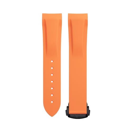 NDJQY Weiches, flexibles Gummi-Uhrenarmband für Omega Speedmaster Moonwatch Seamaster 300 AT150 Planet Ocean 600, 20/21/22 mm, schwarze runde Schnalle, 21 mm, Achat NDJQY Weiches, flexibles Gummi-Uhrenarmband für Omega Speedmaster Moonwatch Seamaster 300 AT150 Planet Ocean 600, 20/21/22 mm, schwarze runde Schnalle, 21 mm, Achat von NDJQY