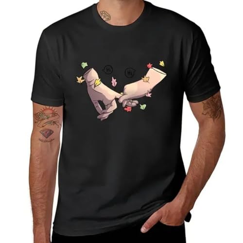 Heartstopper Hands with Leaves and speechbubble Hi T-Shirt Customized t Shirts Black XL von NDMUTREN