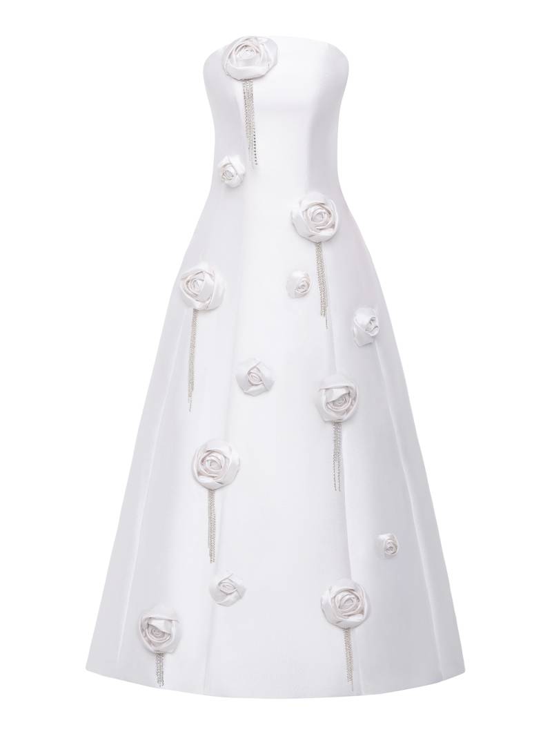 APPLIQUED STRAPLESS MAXI GOWN - Pink - 4 - NDS The Label - Maxi dresses von NDS The Label