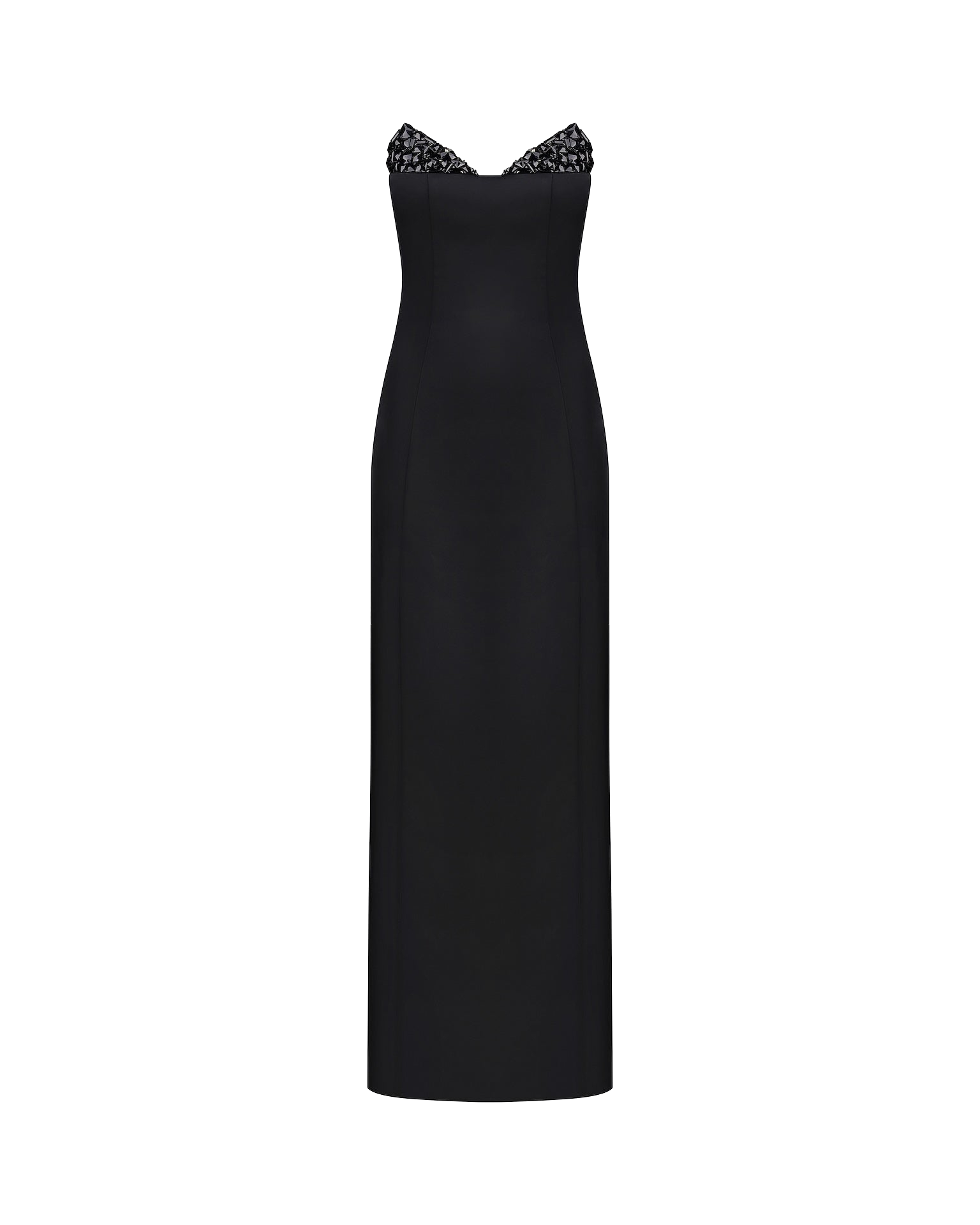 NDS The Label | Crystal-Detailed Strapless Gown | Women's Charcoal Maxi dresses NDS The Label | Crystal-Detailed Strapless Gown | Women's Charcoal Maxi dresses von NDS The Label