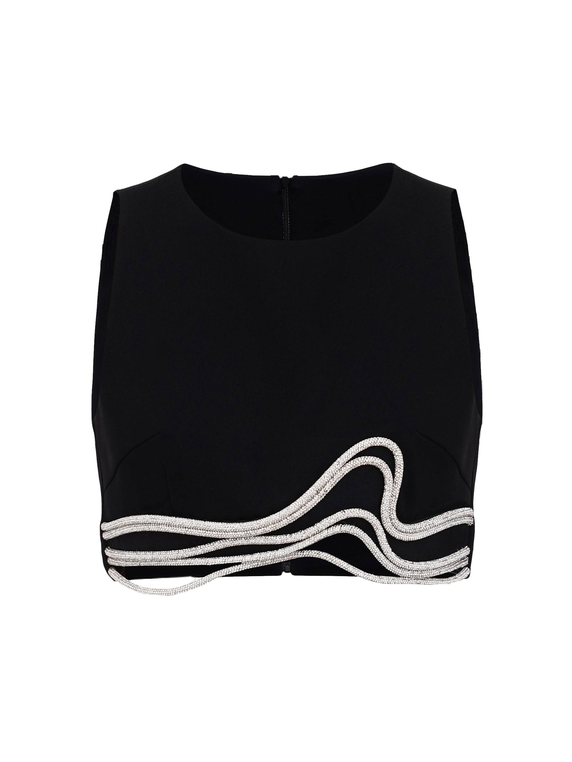 Cutout Embellished Top - Black - XS - NDS The Label - Crop tops Cutout Embellished Top - Black - XS - NDS The Label - Crop tops von NDS The Label
