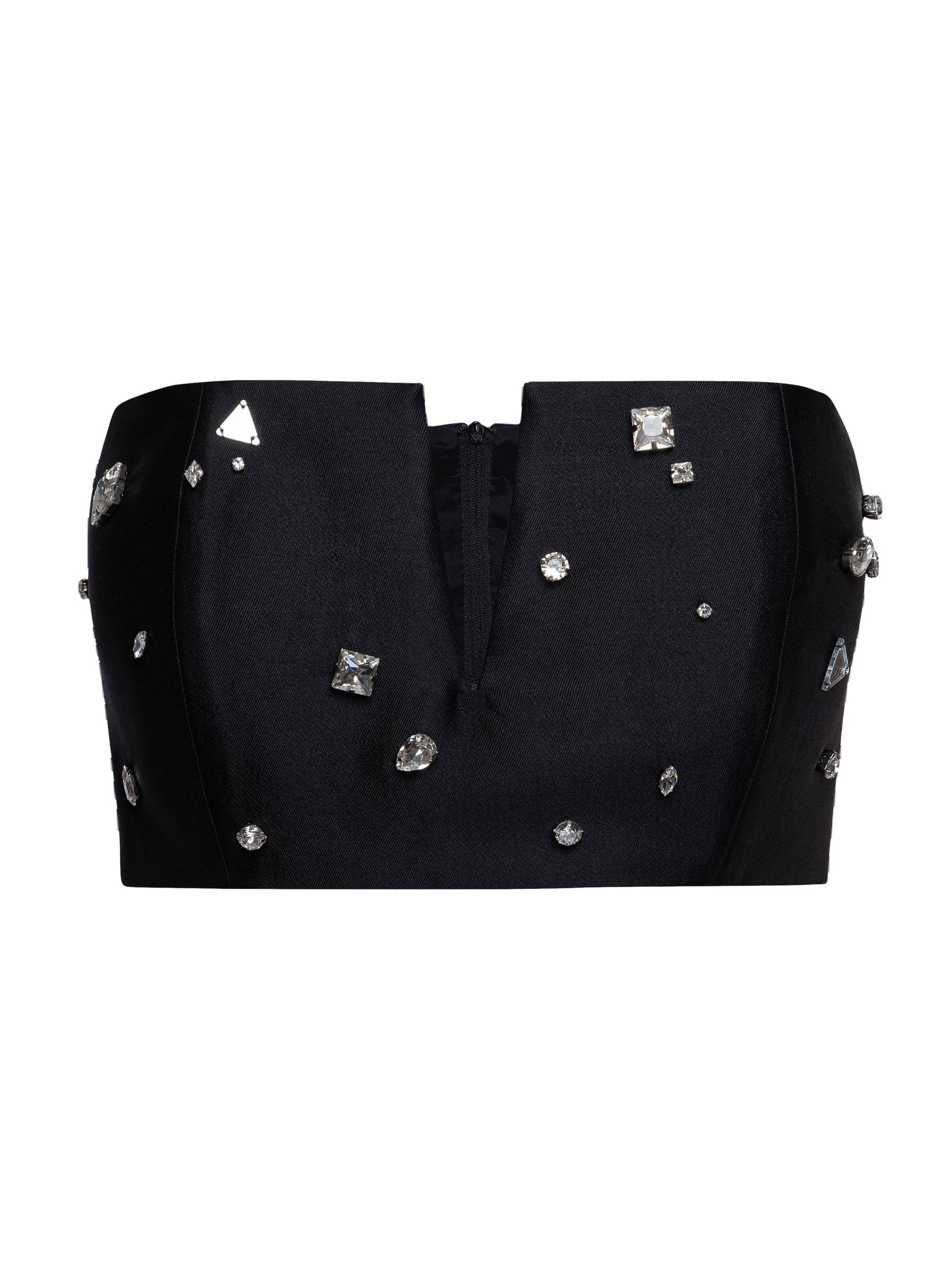Embellished Plunge Neckline Top - Black - 8 - NDS The Label - Crop tops Embellished Plunge Neckline Top - Black - 8 - NDS The Label - Crop tops von NDS The Label
