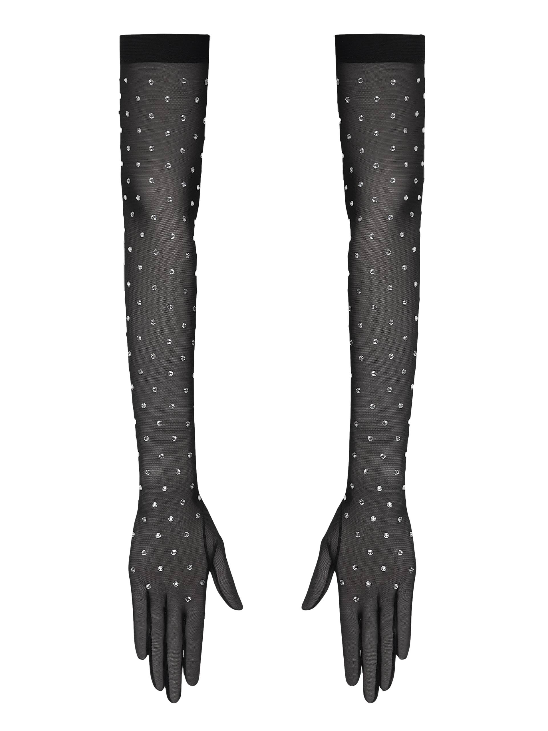 Rhinestone-Embellished Gloves - Black - XL - NDS The Label - Gloves Rhinestone-Embellished Gloves - Black - XL - NDS The Label - Gloves von NDS The Label