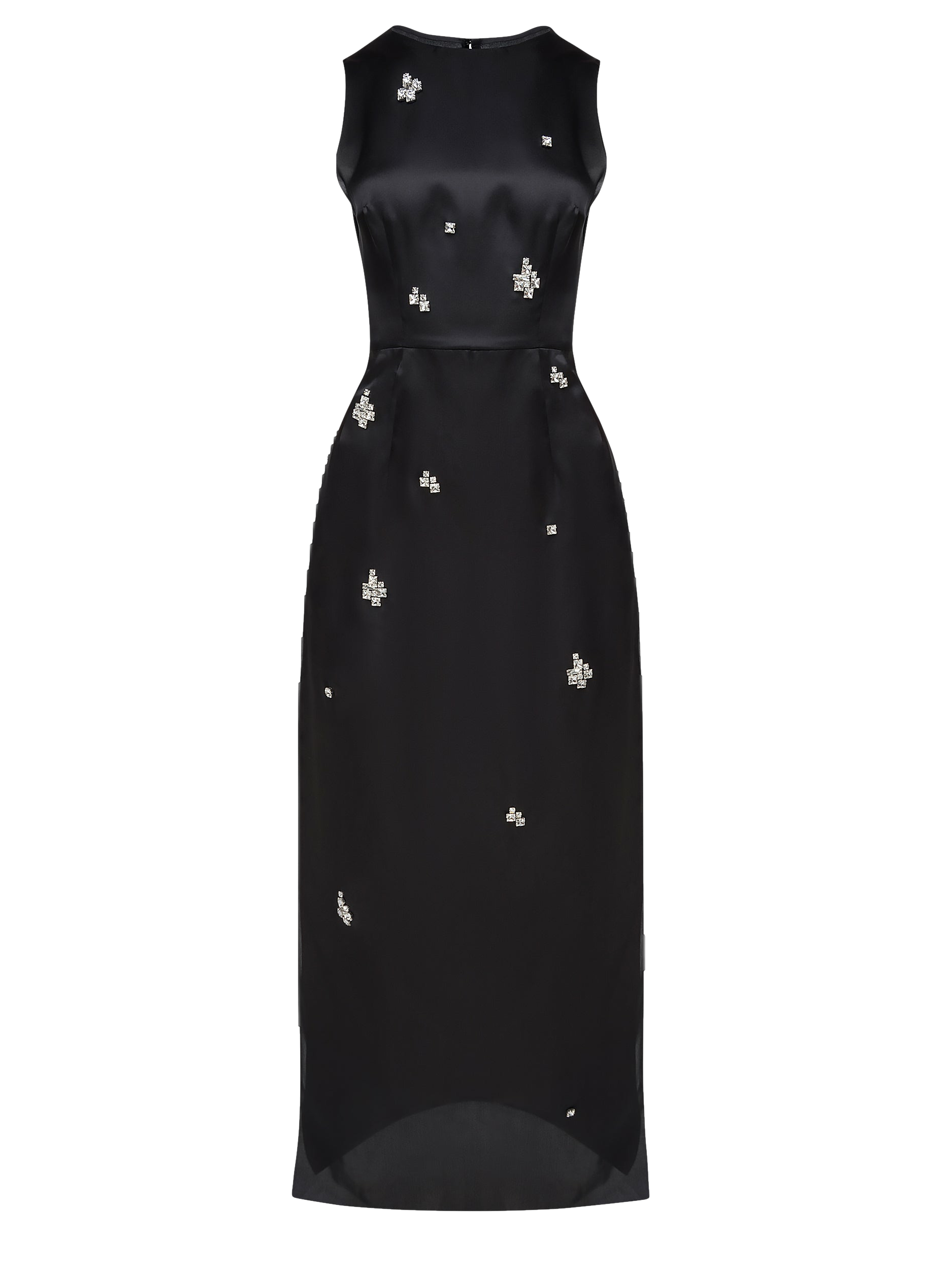 SILK ORGANZA COLUMN DRESS WITH JEWEL EMBELLISHMENTS - Black - 6 - NDS The Label - Maxi dresses SILK ORGANZA COLUMN DRESS WITH JEWEL EMBELLISHMENTS - Black - 6 - NDS The Label - Maxi dresses von NDS The Label