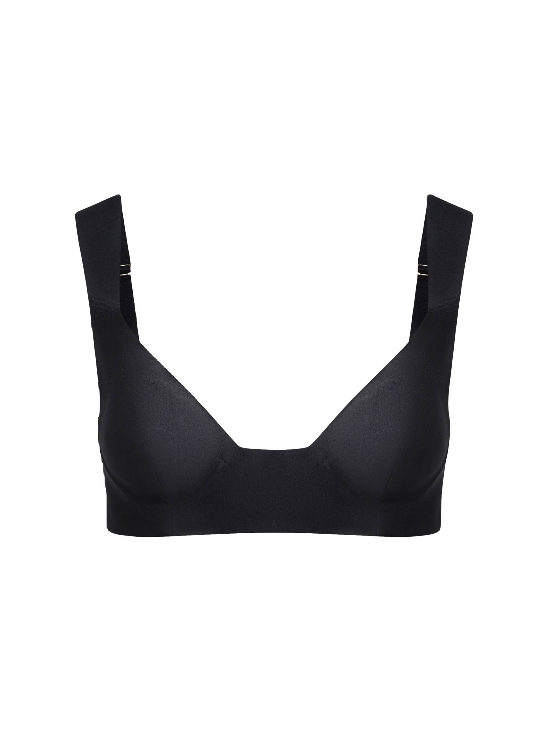 STRUCTURED SILK AND WOOL-BLEND BRALETTE TOP - Black - 2 - NDS The Label - Bralette STRUCTURED SILK AND WOOL-BLEND BRALETTE TOP - Black - 2 - NDS The Label - Bralette von NDS The Label