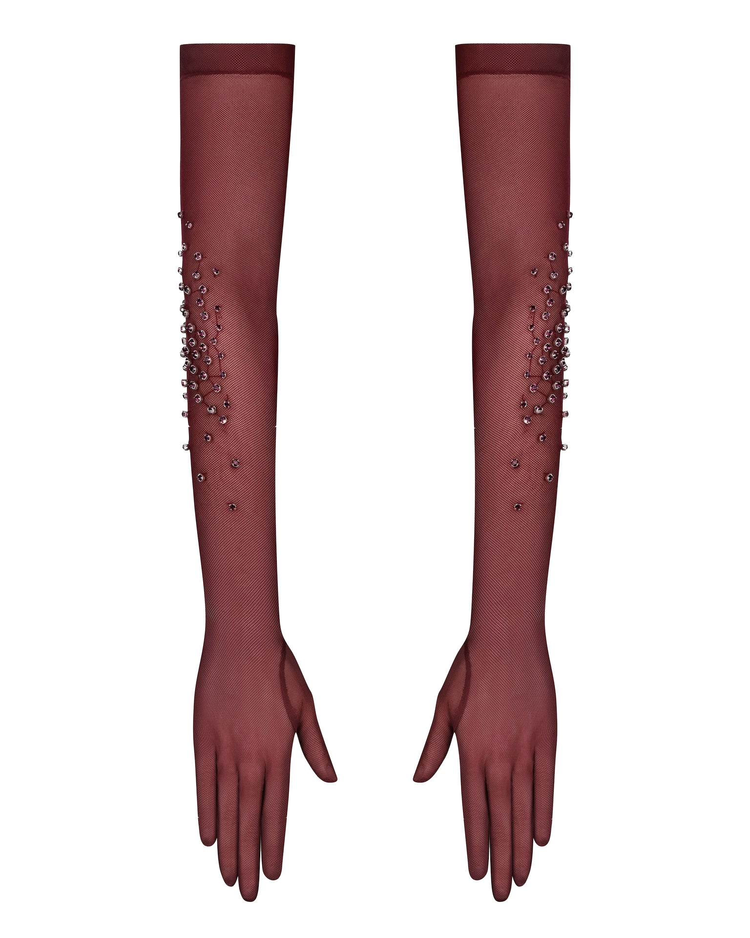 Sheer Embellished Gloves - Brown - L - NDS The Label - Long gloves Sheer Embellished Gloves - Brown - L - NDS The Label - Long gloves von NDS The Label