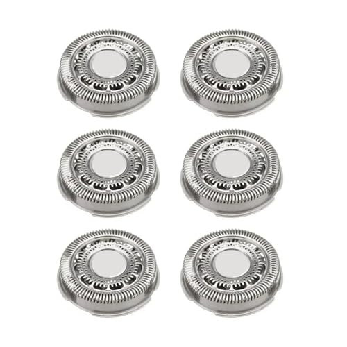 3/6-teiliger Ersatz for Rasiererköpfe und Klingen, kompatibel mit Philips, SH90/62 Serie 9000 8000 S8950 S9000 S9511 S9531 S9721 S9311 S9321(6pcs) von NDXNJFOY