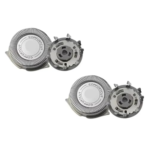 Rasierer-Ersatzköpfe, kompatibel mit Philips, 2/4/6 Stück, 550, S520, S510, SH30/5, S5000, Nass- und Trockenklingenkopf-Zubehör(2pcs) von NDXNJFOY