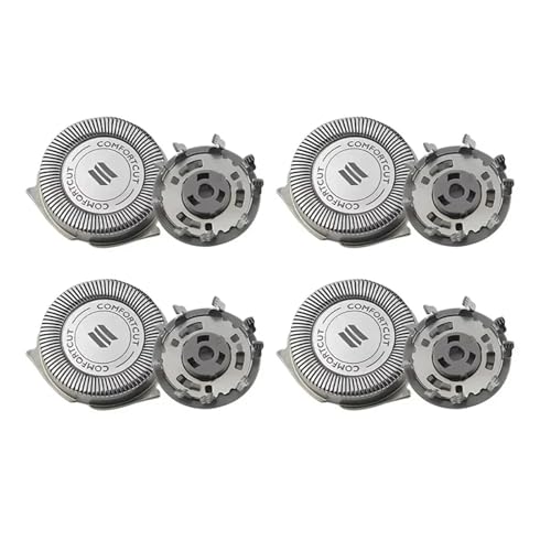 Rasierer-Ersatzköpfe, kompatibel mit Philips, 2/4/6 Stück, 550, S520, S510, SH30/5, S5000, Nass- und Trockenklingenkopf-Zubehör(4pcs) von NDXNJFOY