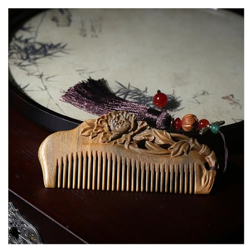 Geburtskamm Chinesischen Stil Holz Carving Kamm Massivholz Haushalt Haar Kamm frauen Feine Zahn Kamm Trockenen Haar Kamm Lockenkamm von NEBE