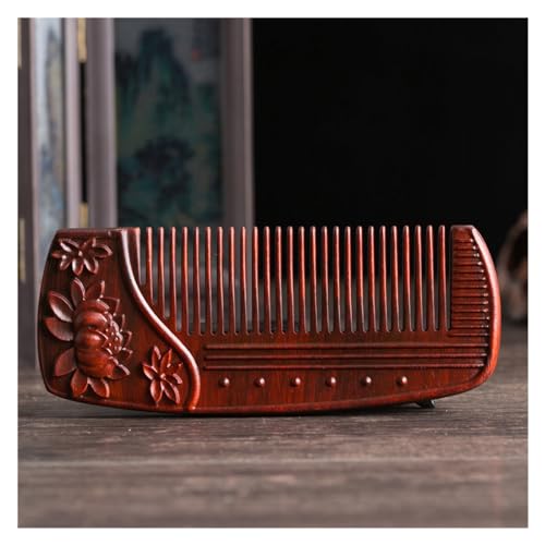 Geburtskamm Chinesischer Guzheng-Kamm aus massivem Holz, geschnitzter Reisekamm, Herren-Taschenkamm, antistatisch Lockenkamm Geburtskamm Chinesischer Guzheng-Kamm aus massivem Holz, geschnitzter Reisekamm, Herren-Taschenkamm, antistatisch Lockenkamm von NEBE