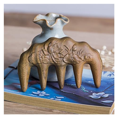 Geburtskamm Haushaltskopf-Meridiankamm, Massivholz-geschnitzter Kamm, Herrenkamm, Massagekamm, Damen-Haarkamm Lockenkamm(C) von NEBE