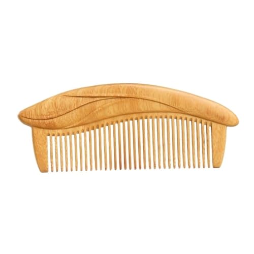 Geburtskamm Retro Styling Kamm Massivholz Tragbarer Reisekamm Herren Bartkamm Lockiges Haar Kamm (Größe: 5 Zoll) Lockenkamm von NEBE