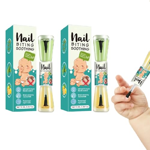 10 Ml Behandlung Gegen Nagelkauen Bei Kindern, Abschreckendes Therapeutikum „Stop The Bite“, Natürliche Pflanzenextrakte, Nagelbitter Für Kinder Und Erwachsene, Doppelseitiger Nagellack. Nagelpflege von NEFLUM